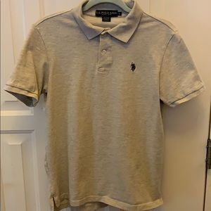 US Polo Assn Men’s Small Grey Heather Polo